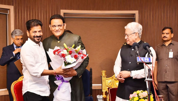 তেলেঙ্গানার মন্ত্রী হলেন ভারতের সাবেক অধিনায়ক আজহারউদ্দিন তেলেঙ্গানার মন্ত্রী হলেন ভারতের সাবেক অধিনায়ক আজহারউদ্দিন