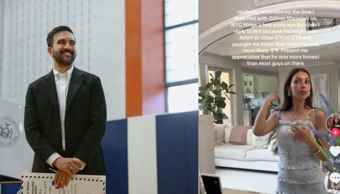 উচ্চতা ‘কম’ বলে ডেটিং অ্যাপে মামদানিকে প্রত্যাখ্যান করেছিলেন, এখন আফসোস হচ্ছে