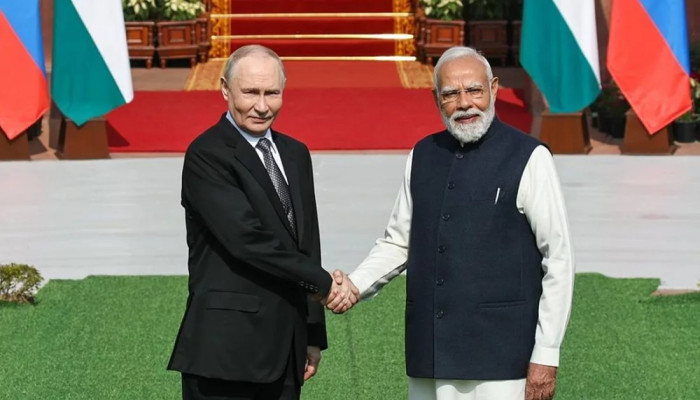 হায়দ্রাবাদ হাউসে আনুষ্ঠানিক আলোচনা শুরু করেছেন পুতিন ও মোদি