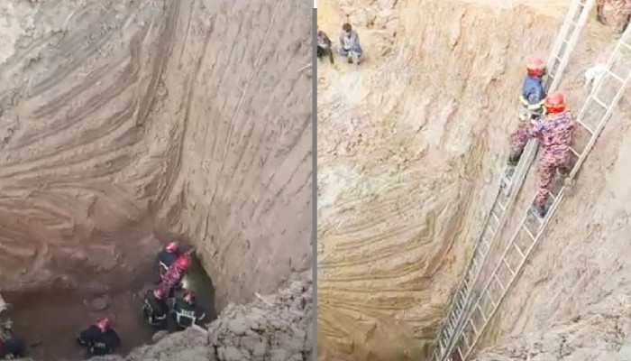 ৫০ ফুট খোঁড়া হলেও সাড়া মেলেনি শিশু সাজিদের