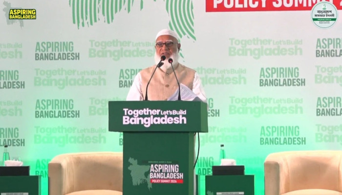 নতুন বাংলাদেশের রূপরেখা দিলেন জামায়াত আমির