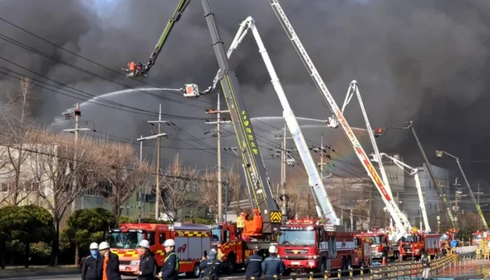 দক্ষিণ কোরিয়ার কারখানায় ভয়াবহ অগ্নিকাণ্ডে নিহত ১৪