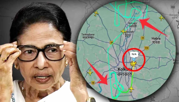 নামতে না পেরে দেড় ঘণ্টা আকাশে চক্কর কাটল মমতাকে বহনকারী বিমান