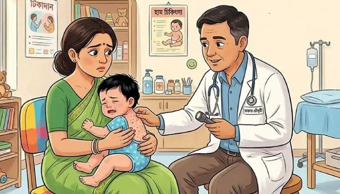 হাম ও উপসর্গে আজও ৪ জনের মৃত্যু