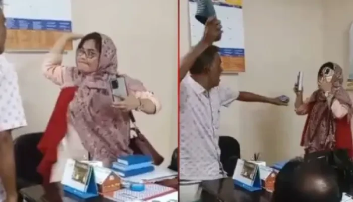 রাজশাহীতে থাপ্পড় খেয়ে কলেজ শিক্ষিকাকে জুতাপেটা করলেন বিএনপি নেতা