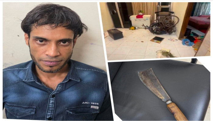 গভীর রাতে নেশা করে ঘরে ফিরে স্ত্রী-সন্তানকে কুপিয়ে হত্যার চেষ্টা