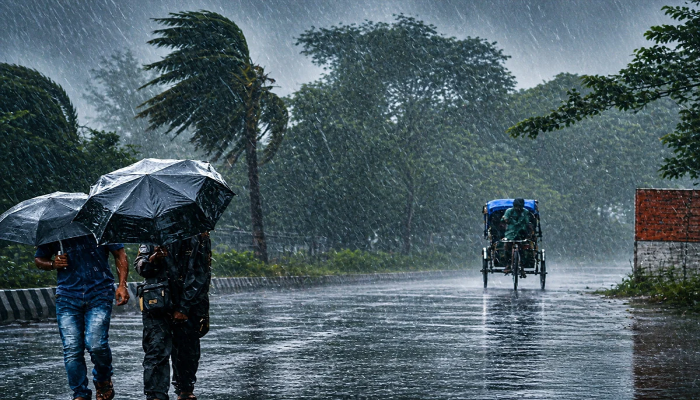 দেশের ১৭ অঞ্চলে ঝড়ো হাওয়াসহ বৃষ্টির আভাস