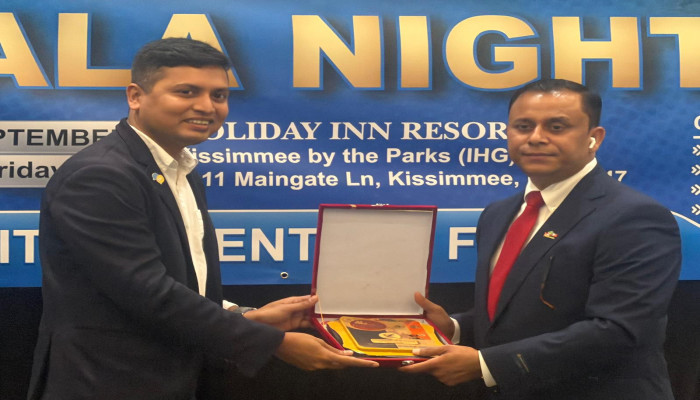 সাংবাদিক মাইনুল ইসলামকে ফোবানার সম্মাননা