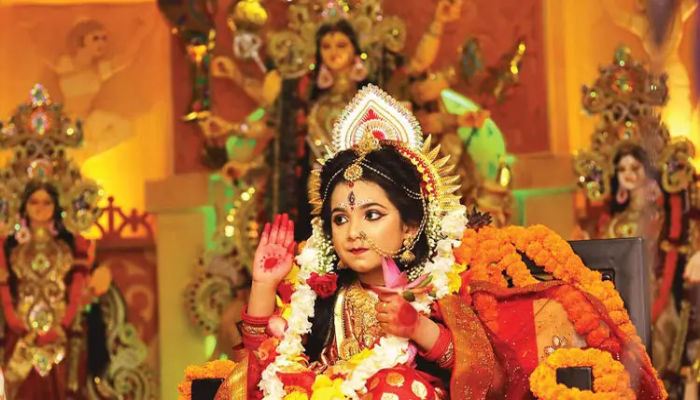 মহাষ্টমী ও কুমারী পূজা আজ